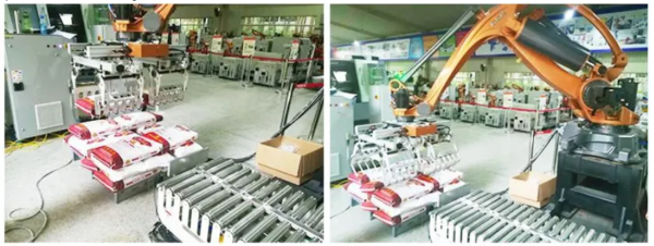 GSK-RMD200-robot-applies-the-rice-bag-palletizing-for-one-company