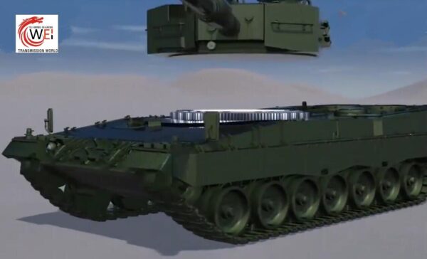single-row-cross-roller-slewing-bearing-for-99 main battle tank-