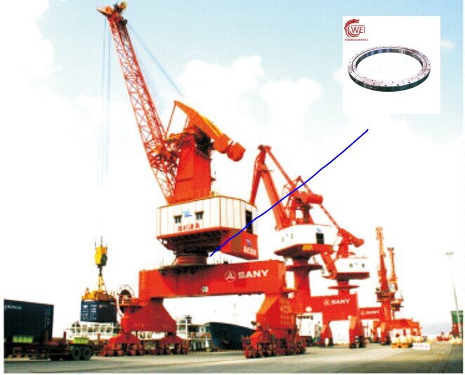 010.40.1250-single-row-ball-Slewing-Bearing-without-gear-for-Sany-four-link-portal-Grappler-Crane