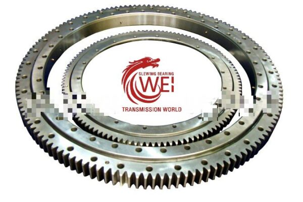 The slewing bearing used in beverage machinery is generally a single-row ball slewing bearing, which carries a certain axial force.