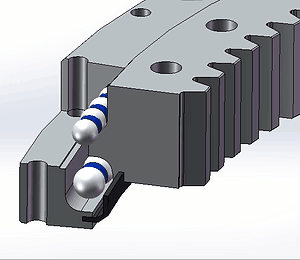 Double-row-variable-diameter-ball-slewing-bearing-