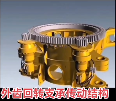 External-gear-slewing-bearing-transmission-structure.