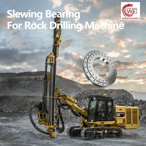 Single-row-ball-slewing-ring-for-rock-drilling-machine-