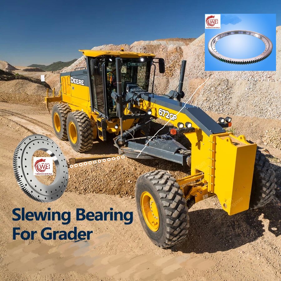 Single-row-ball-slewing-bearing-with-external-gear-for-DEERE-GRADERS-Engineering-Machinery-