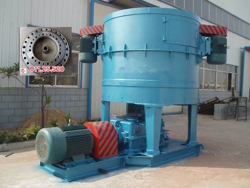 Single-row-ball-slewing-bearing-with-external-gear-for-sand-mixer.