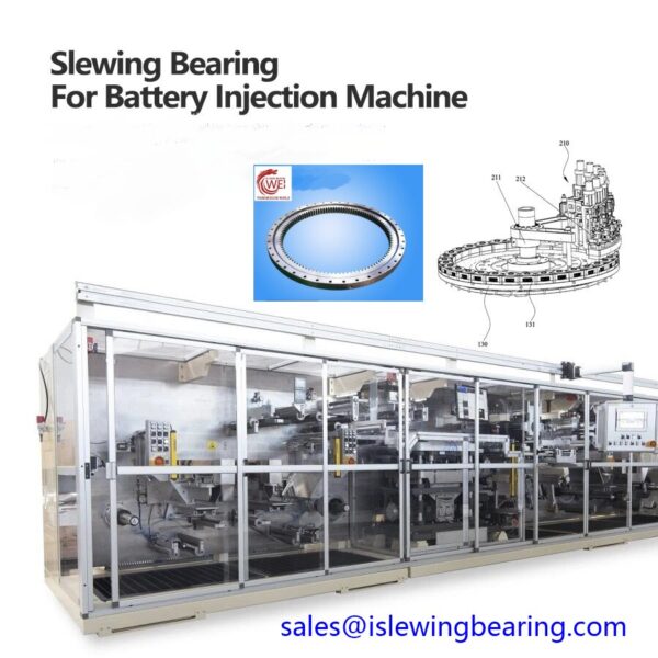 Single-row-ball-slewing-bearing-with-innernal-gear-013.40.1000-for-power-battery-Injection-Machine