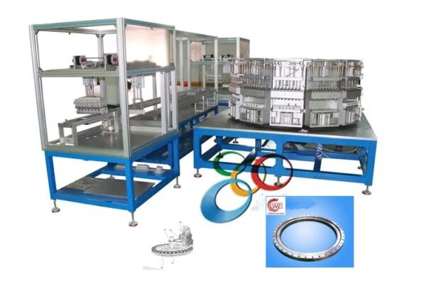 Single-row-ball-slewing-bearing-with-innernal-gear-for-Cylindrical-rotary-automatic-liquid-injection-machine