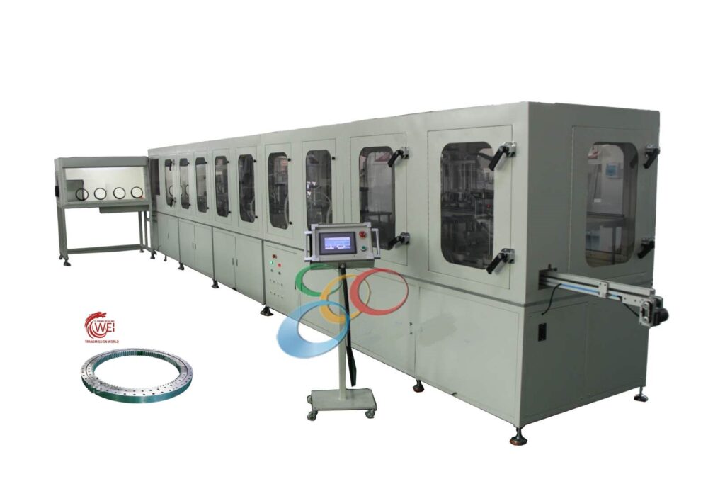 Single-row-ball-slewing-bearing-with-innernal-gear-for-Five-injection-and-eight-static-cylindrical-injection-machine