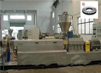 Small-size-single-raw-ball-external-gear-Slewing-Bearing-Plastic-twin-screw-extruder-machine