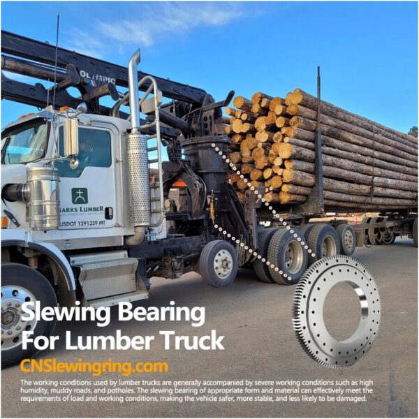 double-row-ball-Slewing-Bearing-with-externalgear-for-Lumber-Truck-Forest-Machinery