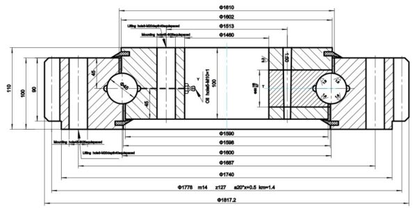 drawing-for-External-Gear-Single-Row-Ball-Slewing-Ring-Bearin