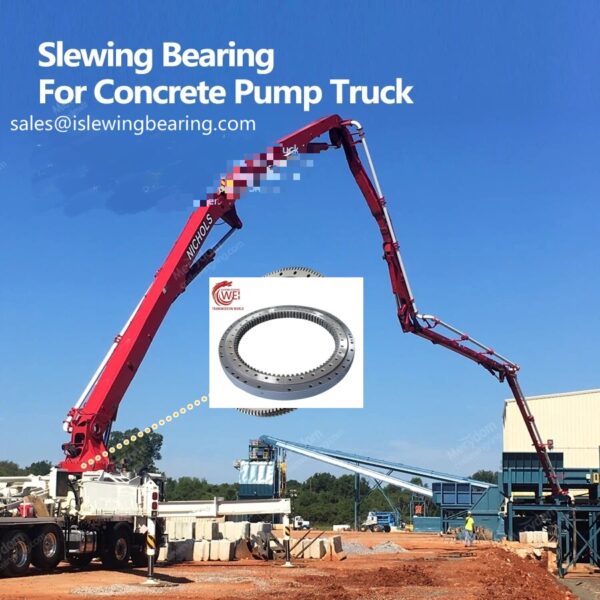 single-row-ball-external-gear-slewing-bearing-011.40.1000-for-NICHOLS-Concrete-Pump-Truck