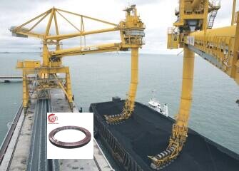 single-row-ball-slewing-bearing-011.45.1400-for-Continuous-Ship-Unloaders-for-coal